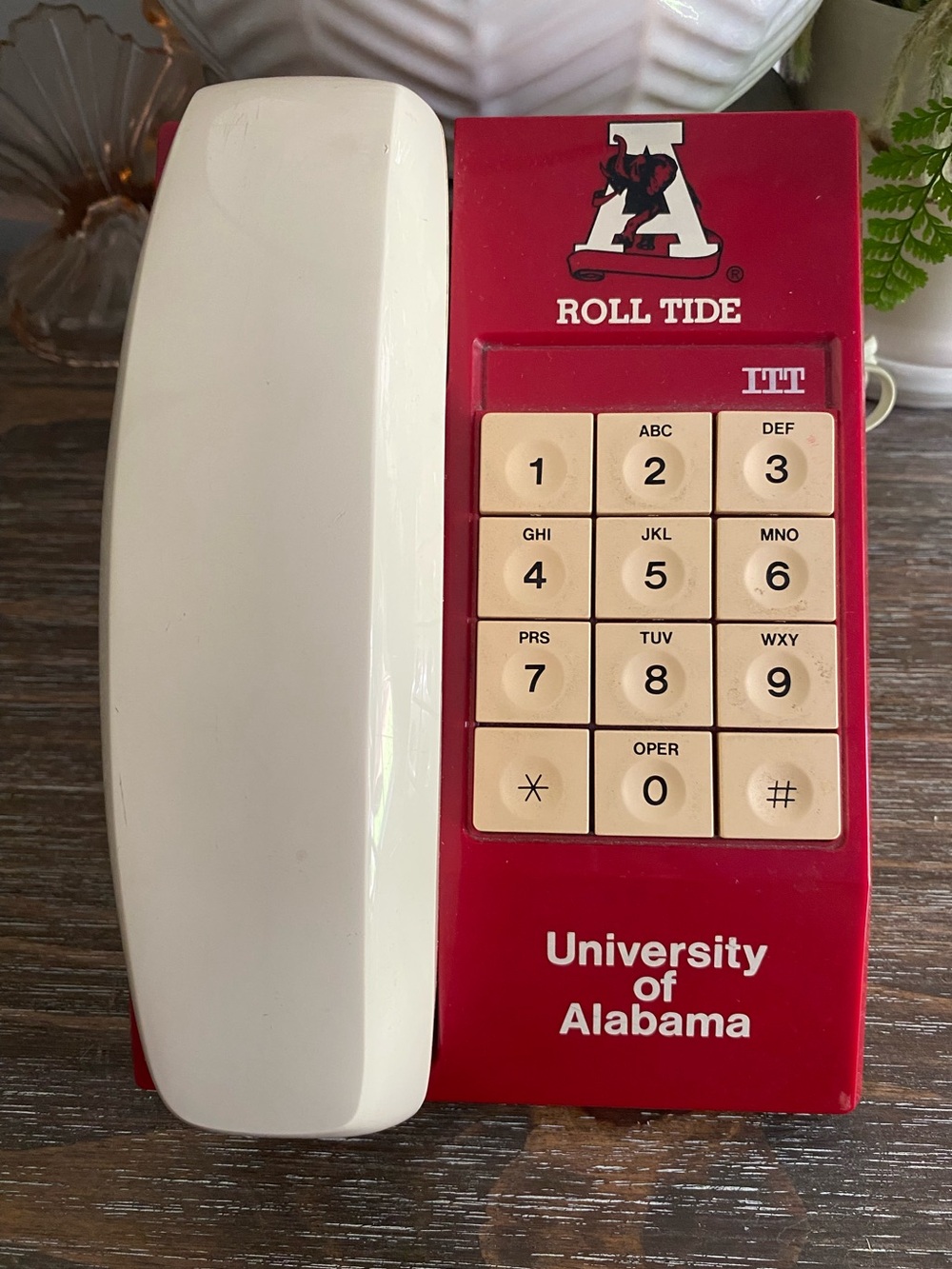 RARE Vtg University of Alabama Phone Landline w/ Cable Collectible - Picture 2 of 6